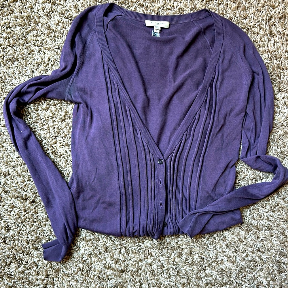 Long Burberry Cardigan